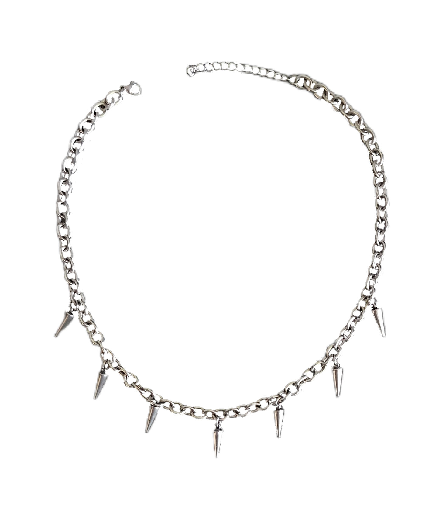 Silent Spikes - Titanium Steel Necklace